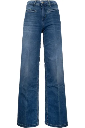 Liu Jo Jeans, Dame, Blå, W25, Bomuld, Elephant Flare Jeans