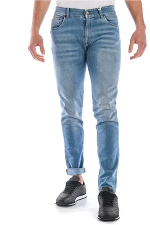 D.A. Daniele Alessandrini Jeans, Herre, Blå, W28, Uld, Stilfulde Denim Pj4610Rl Jeans