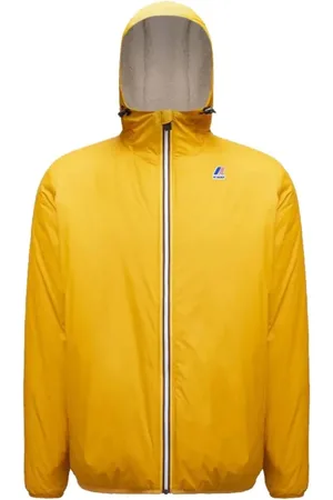 K-Way Jakke, Herre, Gul, M, Nylon, Unisex Nylon Jakke med Hætte