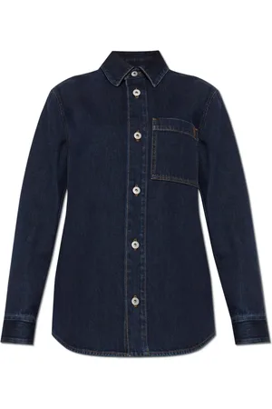 Burberry Bluser & Skjorter, Dame, Blå, 3XS, Denim, Denimskjorte med lomme