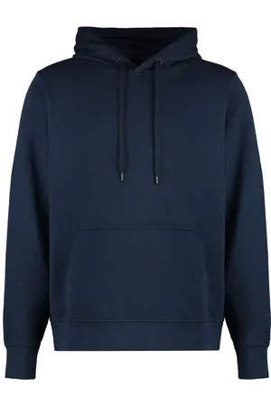 Canada Goose Sweathshirts & Hoodies, Herre, Blå, S, Bomuld, Bomuldshættetrøje med logo patch