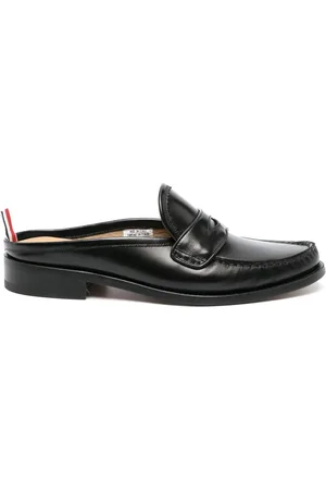 Thom Browne Sko, Herre, Sort, 43 EU, Elegante flade mules