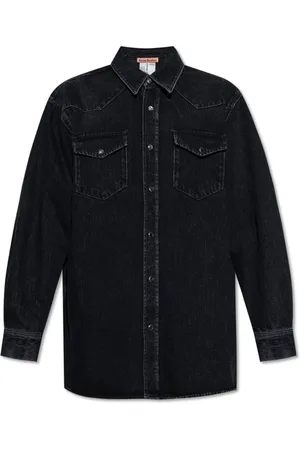 Acne Studios Skjorte, Herre, Sort, L, Denim, Denimskjorte