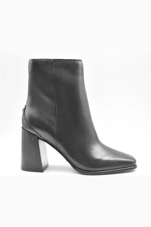 Guess Sko, Dame, Sort, 37 EU, Sort Lace-Up Støvler med Hæl