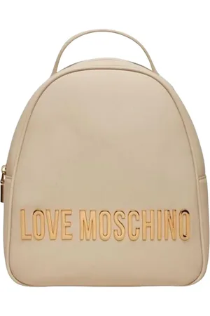 Moschino Taske, Dame, Hvid, ONE SIZE, Uld, Stilfuld PU Rygsæk