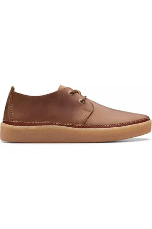 Clarks Sko, Herre, Brun, 41 EU, Læder, Clarkwood Low Snøresko