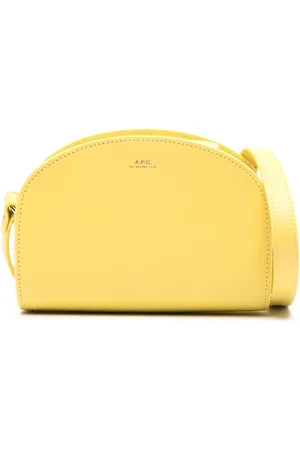 A.P.C. Taske, Dame, Gul, ONE SIZE, Uld, Demi-Lune Mini Taske