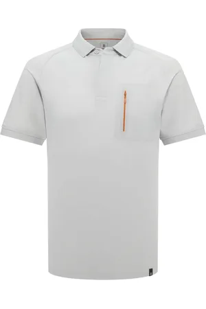 Boggi Milano Top, Herre, Grå, 3XL, Bomuld, Cool Jade-Fresh Piqué Polo Shirt