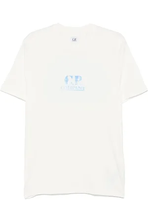 C.P. Company Top, Herre, Hvid, L, Bomuld, Hvide Gauze T-shirts