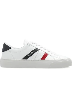 Moncler Sko, Dame, Hvid, 38 1/2 EU, Læder, Sportssko Monaco2