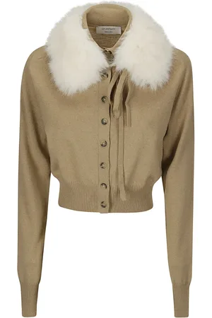 Sportmax Strik, Dame, Brun, M, Uld, Sporty Cardigan