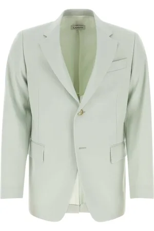 Lanvin Jakke, Herre, Grøn, L, Uld, Mintgrøn Uld Blazer