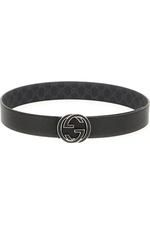 Gucci Tilbehør, Herre, Sort, 105 CM, Uld, Stilfuldt Bælte til Mænd og Kvinder