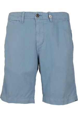 MYTHS Shorts, Herre, Blå, 2XL, Bomuld, Bomuld Linned Skjorte