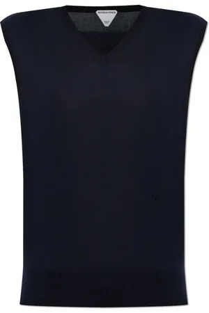 Bottega Veneta Strik, Dame, Blå, S, Cashmere, Cashmere Vest