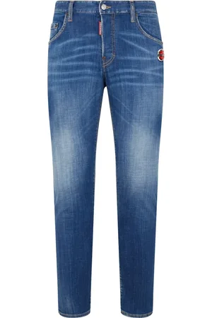 Dsquared2 Jeans, Herre, Blå, XL, Denim, Stretch Denim Jeans