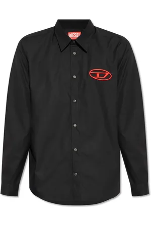 Diesel Skjorte, Herre, Sort, M, Bomuld, Shirt S-Simply-D