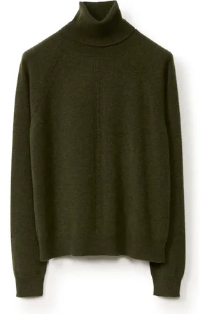 Fabiana Filippi Strik, Dame, Grøn, XS, Uld, Turtleneck Sweater