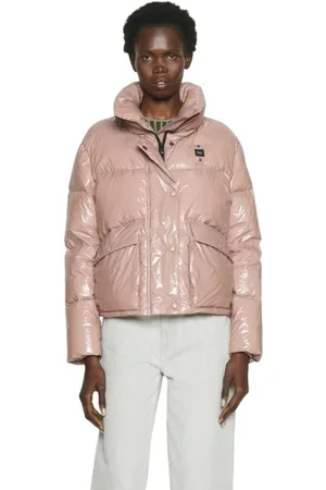 Blauer Jakke, Dame, Lyserød, XS, Uld, Shiny Puffer Jakke