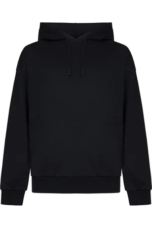 Ermenegildo Zegna Sweathshirts & Hoodies, Herre, Sort, L, Bomuld, Hættetrøje med logo broderi