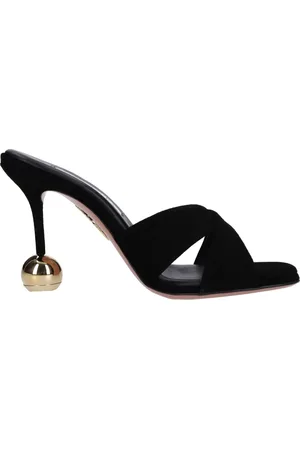 Aquazzura Sko, Dame, Sort, 40 EU, Læder, Sandal Sort