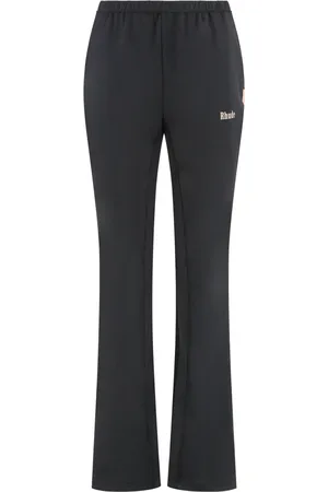 Rhude Bukser, Dame, Sort, L, Nylon, Flared Hem Nylon Track Pants