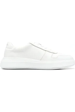 Calvin Klein Sko, Herre, Hvid, 44 EU, Læder, Chunky Cass Clean læder sneakers