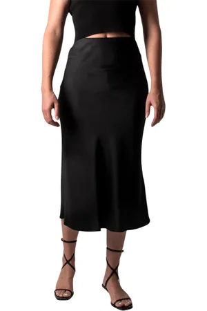 Drykorn Nederdel, Dame, Sort, W26, Tyl, Rock URA Taft Midi Skirt