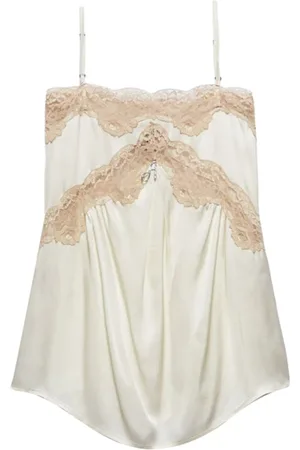 ANIYE BY Top, Dame, Hvid, XS, Romantisk Blonde Top til Kvinder