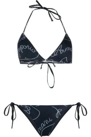 Emporio Armani Badetøj, Dame, Blå, S, Polyester, Two-Piece Bikini