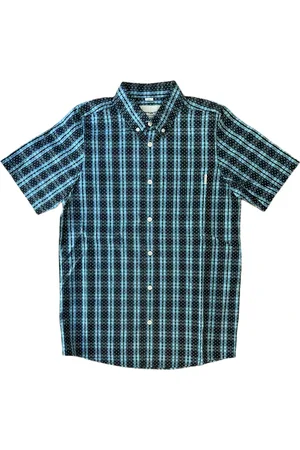 Carhartt Skjorte, Herre, Blå, S, Bomuld, S/S Gilmore Dots Shirt