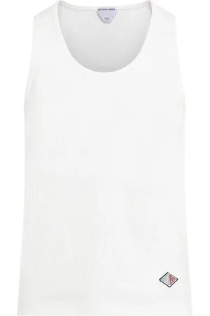 Bottega Veneta Top, Herre, Hvid, M, Bomuld, Tanktop