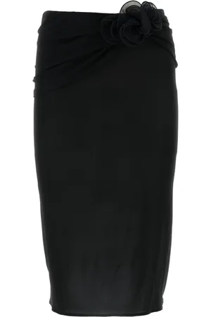 MAGDA BUTRYM Nederdel, Dame, Sort, 2XS, Uld, Stilfuld Gonne Nederdel