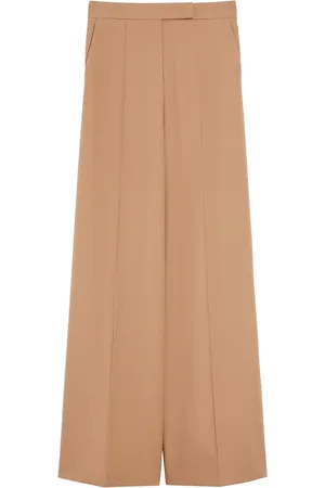 Max Mara Bukser, Dame, Brun, 2XS, Uld, Ninfa Camel Kjole