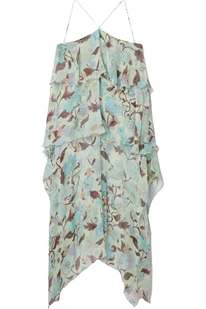 Stella McCartney Kjole, Dame, Flerfarvet, XS, Elegant Flæsekjole