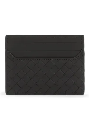 Bottega Veneta Tilbehør, Herre, Sort, ONE SIZE, Uld, Læderpung Stilfuldt Design