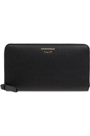 Emporio Armani Tilbehør, Dame, Sort, ONE SIZE, Uld, Logo Wallet