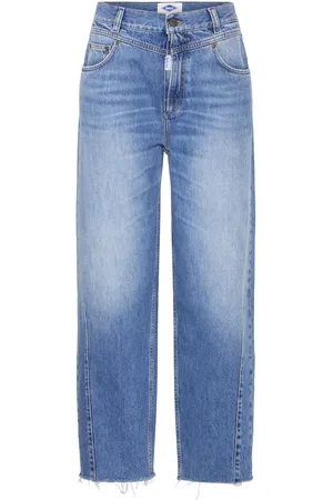 Ball Jeans, Dame, Blå, W33 L32, Uld, Blå Vask Afslappet Fit Jeans