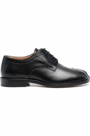 Maison Margiela Sko, Dame, Sort, 40 EU, Læder, Tabi-Toe Snørestøvler