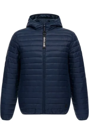 Roberto Cavalli Jakke, Herre, Blå, 2XL, Uld, Mørkeblå RC overtøj lavet i Italien