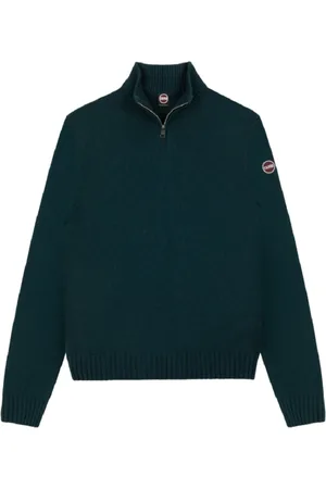 Colmar Strik, Herre, Grøn, L, Cashmere, Cashmere Blend Turtleneck Sweater