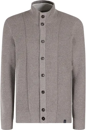 FAY Strik, Herre, , XL, Uld, Stilfuld Strikket Cardigan