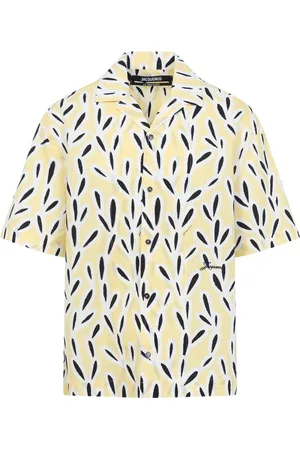 Jacquemus Skjorte, Herre, Gul, L, Bomuld, Levende gul & orange skjorte