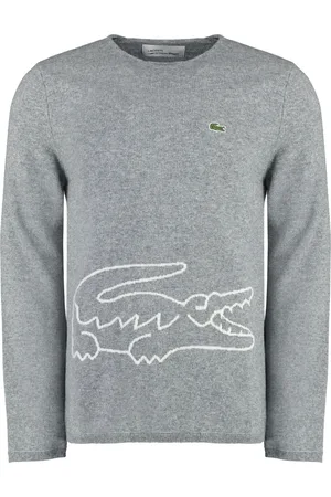 Comme des Garçons Strik, Herre, Grå, L, Uld, Uld Crew-Neck Sweater