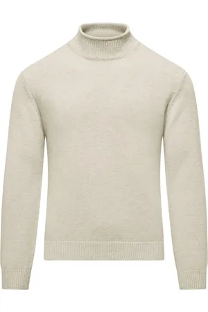 Bomboogie Strik, Herre, , L, Uld, Blød Uld Mock Neck Sweater