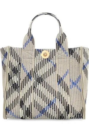 Burberry Taske, Dame, , ONE SIZE, Bomuld, Jacquardstrikket Mini Tote Taske