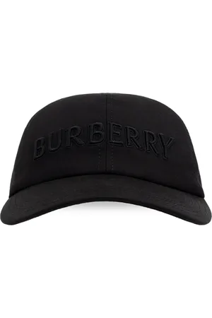 Burberry Tilbehør, Herre, Sort, L, Bomuld, Cap med logo