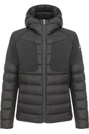Colmar Jakke, Herre, Grå, 4XL, Uld, Quiltet Vinterfrakke med Hætte