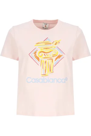 Casablanca Top, Dame, Lyserød, S, Bomuld, Diamond Column T-shirt
