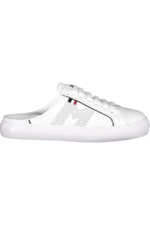 Moncler Sko, Dame, Hvid, 36 EU, Læder, Læder Sneakers